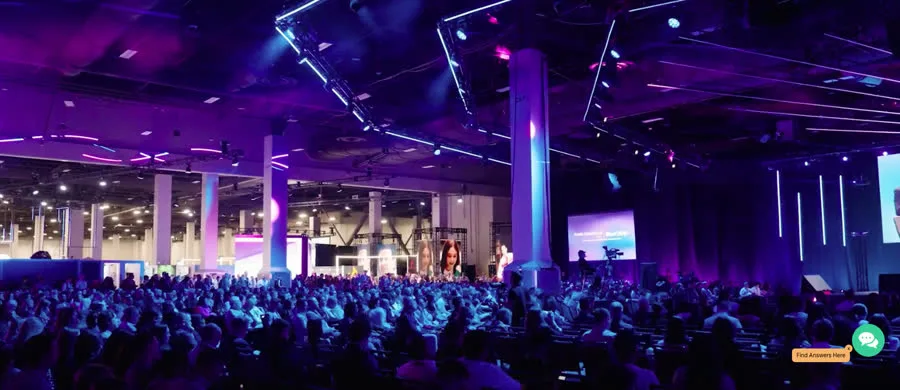 Nash on the road — main stage view from a recent retail conference